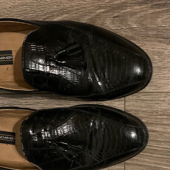 Stacy Adams Mens Alba Shoe,Size 10, Black, Drop Tassel Loafer, Great Condition - Picture 8 of 13